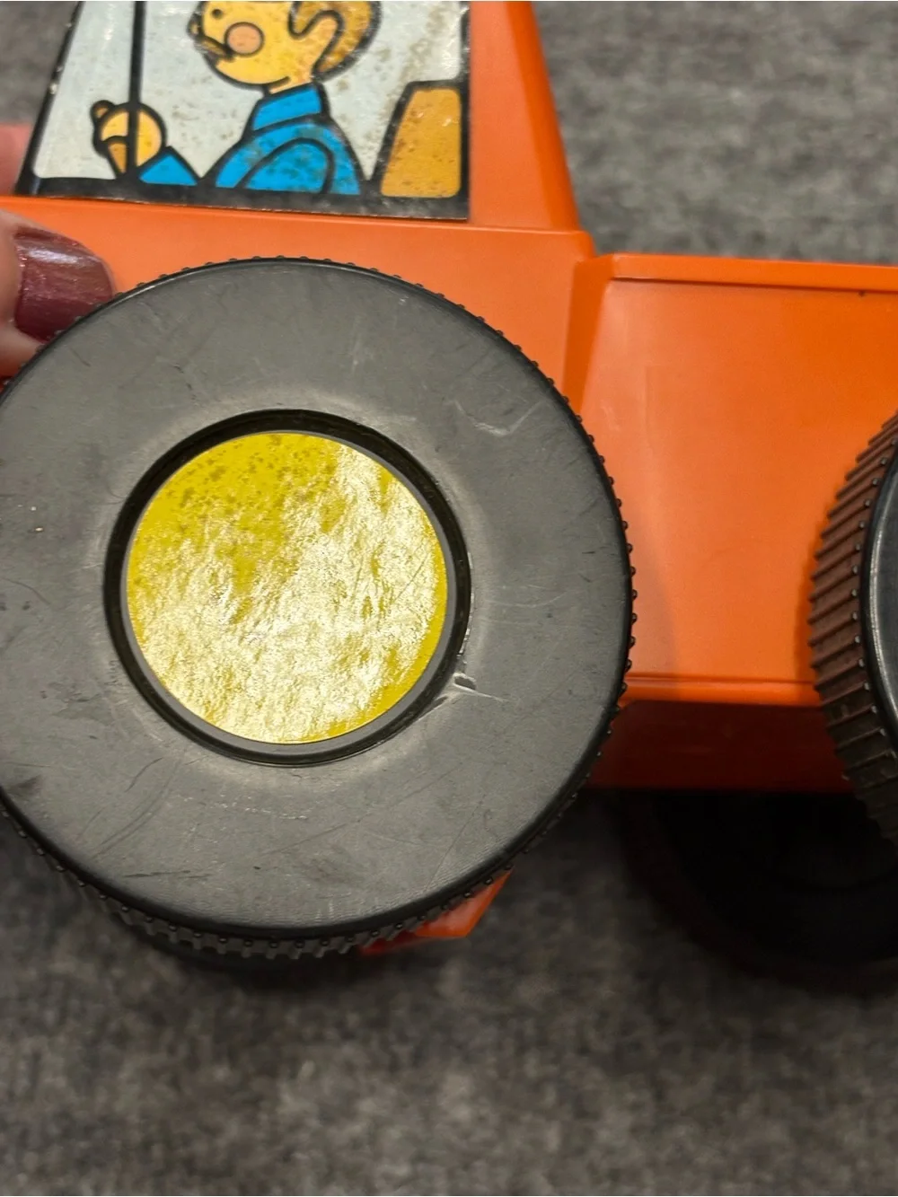 1970’s Tupperware Toys Pick-Em-Up Truck Orange Good Shape